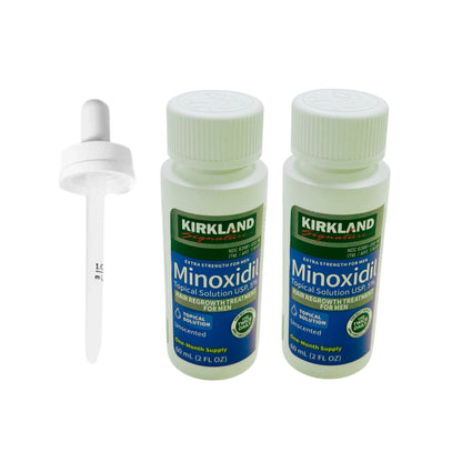 Kirkland 5% Minoxidil Extra Strength Liquid Hair Loss and Hair Regrowth Treatment 1-6 Month