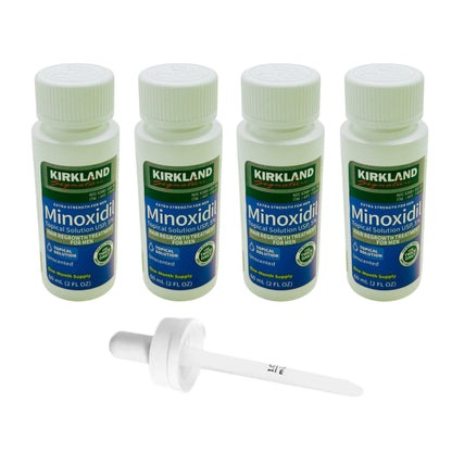 Kirkland 5% Minoxidil Extra Strength Liquid Hair Loss and Hair Regrowth Treatment 1-6 Month